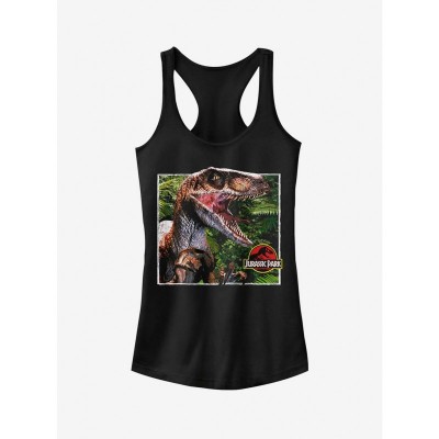 Jurassic Park Velociraptor Girls Tank Top - Black