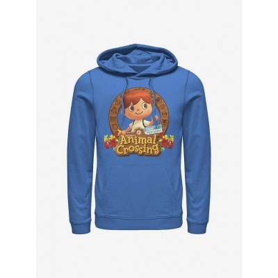 Nintendo Animal Crossing Blue Villager Emblem Hoodie for Men