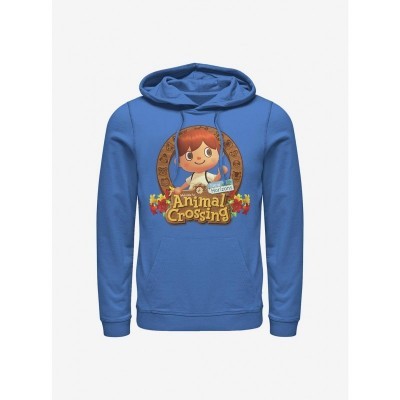 Nintendo Animal Crossing Blue Villager Emblem Hoodie for Men