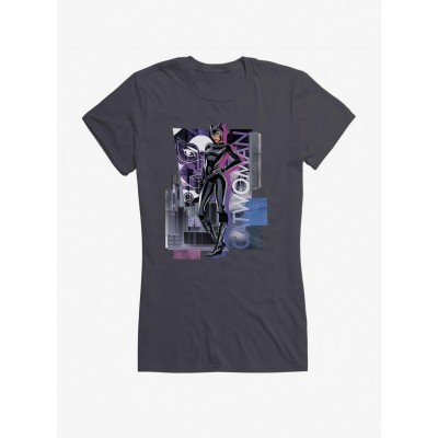 DC Comics Catwoman T-Shirt for Girls - Lightweight City Girl Tee