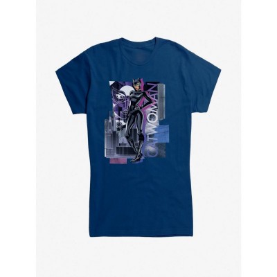 DC Comics Catwoman T-Shirt for Girls - Lightweight City Girl Tee