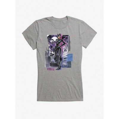 DC Comics Catwoman T-Shirt for Girls - Lightweight City Girl Tee