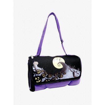 The Nightmare Before Christmas Magic Picnic Blanket Tote - Purple