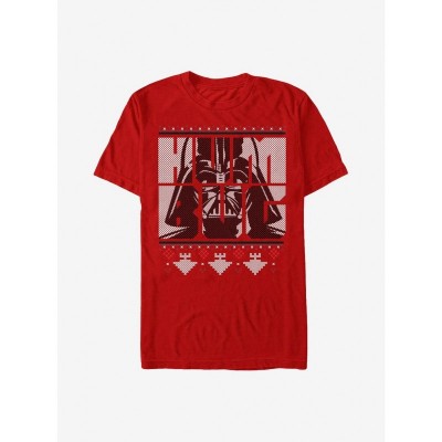 Star Wars Darth Vader Holiday T-Shirt - Red Men's Size