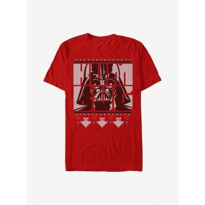 Star Wars Darth Vader Holiday T-Shirt - Red Men's Size