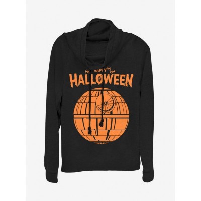 Star Wars Lightweight Black Cowl Neck Sweatshirt for Girls