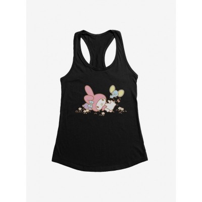 My Melody Adventure with Flat Friends Girls Tank Top
