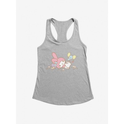 My Melody Adventure with Flat Friends Girls Tank Top