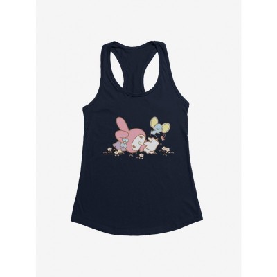 My Melody Adventure with Flat Friends Girls Tank Top