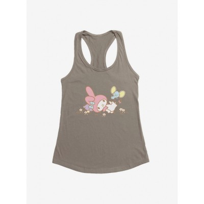 My Melody Adventure with Flat Friends Girls Tank Top