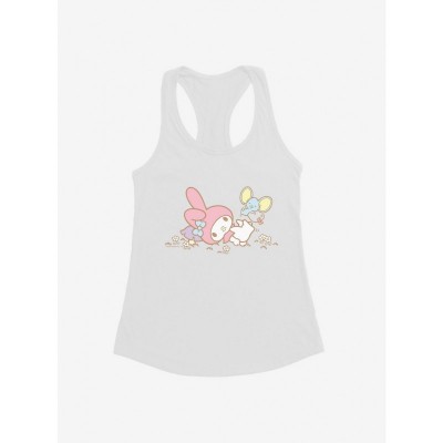 My Melody Adventure with Flat Friends Girls Tank Top