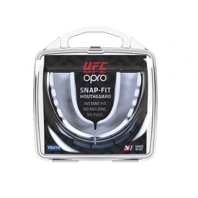 OPRO White Snap Fit Mouth Guard for Kids