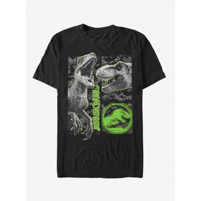 Jurassic World Fallen Kingdom Camo T-Shirt - Unisex Black