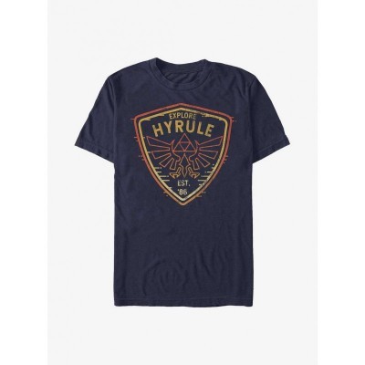 Nintendo Hyrule Adventure T-Shirt - Men's Blue