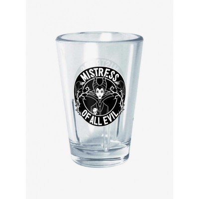 Disney Maleficent Mistress of All Evil Clear Mini Glass - Durable Tritan 2 oz