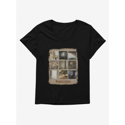 Netflix Pinocchio Scene Squares Plus Size Girls T-Shirt