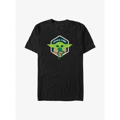 Star Wars Grogu Snack Time Big & Tall T-Shirt - Unisex Black
