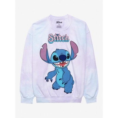 Disney Plus Size Tie-Dye Girls Sweatshirt with Cute 626 Graphic