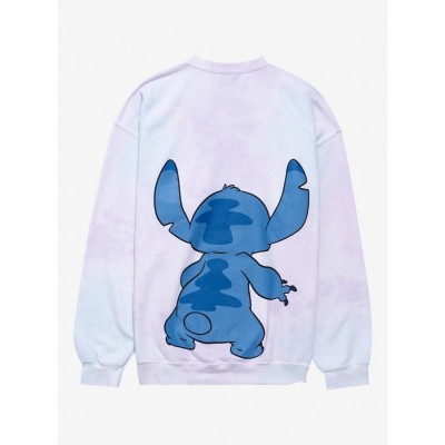 Disney Plus Size Tie-Dye Girls Sweatshirt with Cute 626 Graphic