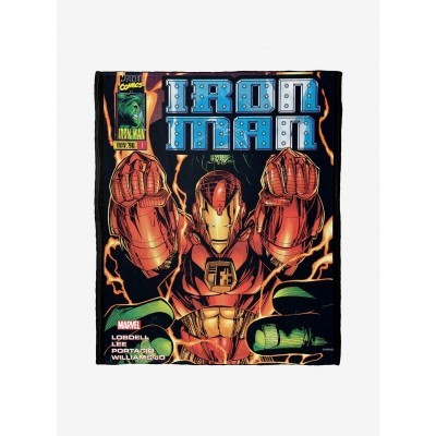 Marvel's Iron Man Silk Touch Throw Blanket - Comfortable and Cozy