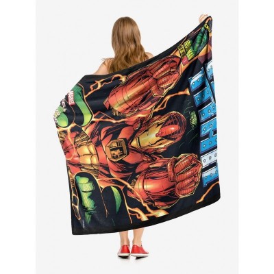 Marvel's Iron Man Silk Touch Throw Blanket - Comfortable and Cozy