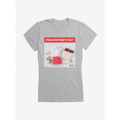 Barbie Valentine's Day Cotton Ruffles T-Shirt for Girls