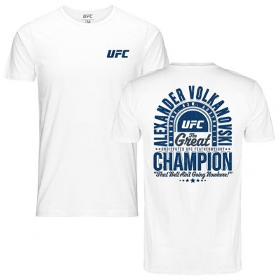 Men's White Alexander "The Great" Volkanovski Champion T-Shirt by UFC