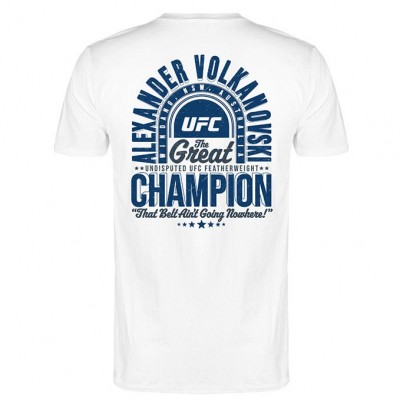 Men's White Alexander "The Great" Volkanovski Champion T-Shirt by UFC