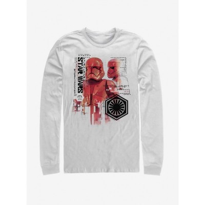 Star Wars Rise of Skywalker Red Trooper Design Men's Cotton T-Shirt White