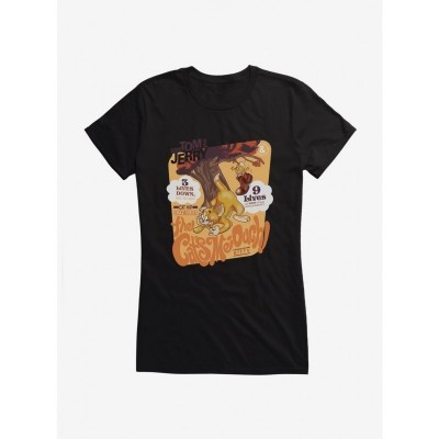 Tom and Jerry Girls Cartoon T-Shirt - Lightweight Cotton for Girls