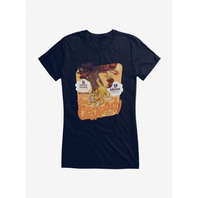 Tom and Jerry Girls Cartoon T-Shirt - Lightweight Cotton for Girls