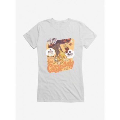 Tom and Jerry Girls Cartoon T-Shirt - Lightweight Cotton for Girls