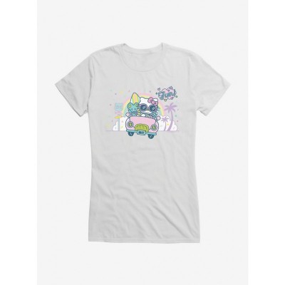 Hello Kitty Retro Adventure Night Out Girls T-Shirt