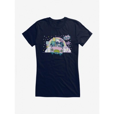 Hello Kitty Retro Adventure Night Out Girls T-Shirt
