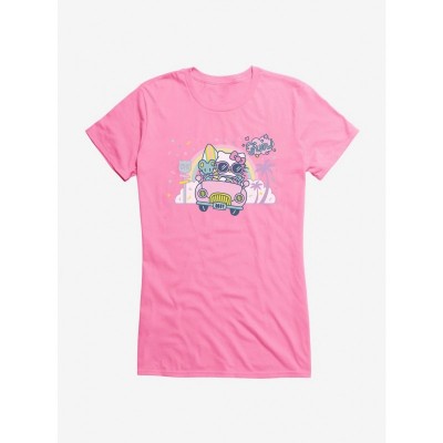 Hello Kitty Retro Adventure Night Out Girls T-Shirt
