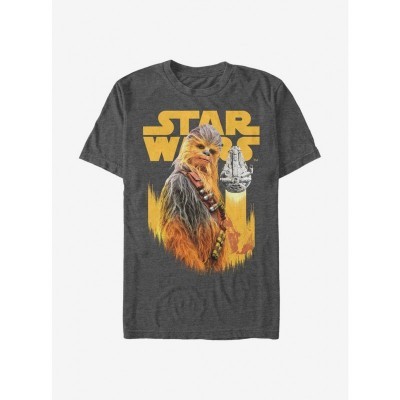 Star Wars Chewbacca Graphic T-Shirt - Grey for Men