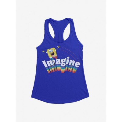 SpongeBob SquarePants Girls Rainbow Graphic Tank