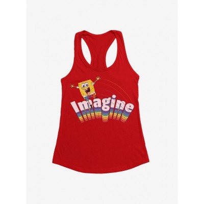 SpongeBob SquarePants Girls Rainbow Graphic Tank