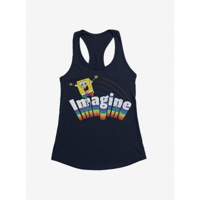SpongeBob SquarePants Girls Rainbow Graphic Tank