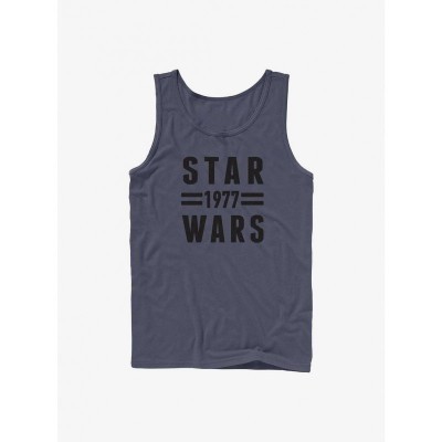 Star Wars Styled Cotton Tank Top - Blue for Men