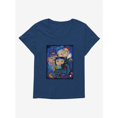 Laika Coraline Fan Art Miss Spink & Miss Forcible T-Shirt Plus Size Women