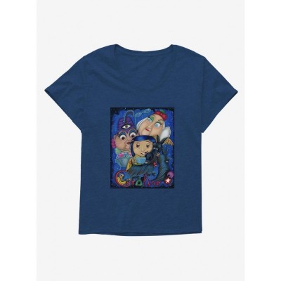 Laika Coraline Fan Art Miss Spink & Miss Forcible T-Shirt Plus Size Women