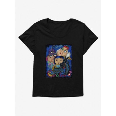 Laika Coraline Fan Art Miss Spink & Miss Forcible T-Shirt Plus Size Women
