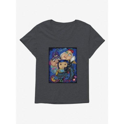 Laika Coraline Fan Art Miss Spink & Miss Forcible T-Shirt Plus Size Women