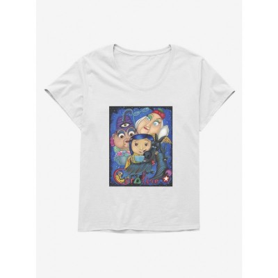 Laika Coraline Fan Art Miss Spink & Miss Forcible T-Shirt Plus Size Women