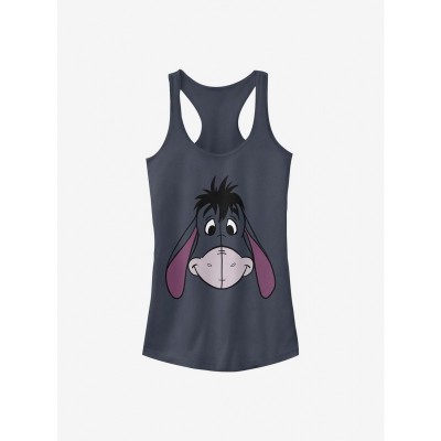 Disney Winnie The Pooh Eeyore Big Face Girls Tank Top - Blue