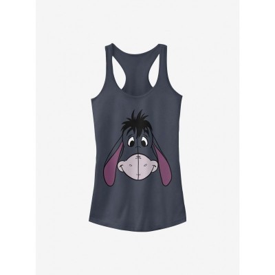 Disney Winnie The Pooh Eeyore Big Face Girls Tank Top - Blue