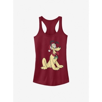 Disney Girls' Comfortable Pluto Hat - Red