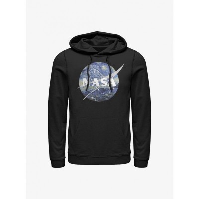 NASA Inspired Starry Hoodie - Unisex Black