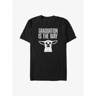 The Mandalorian Grogu Graduation T-Shirt for Men - Black